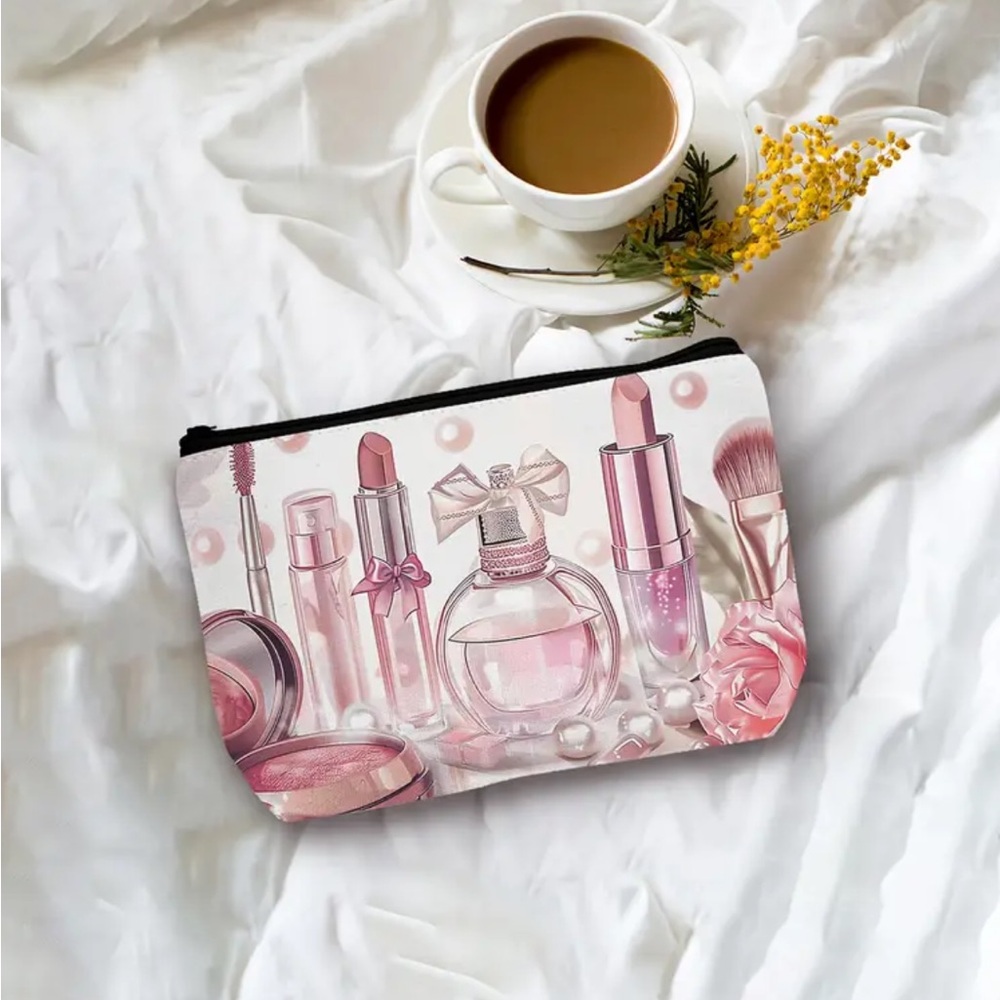Pink Cosmetic Pouch